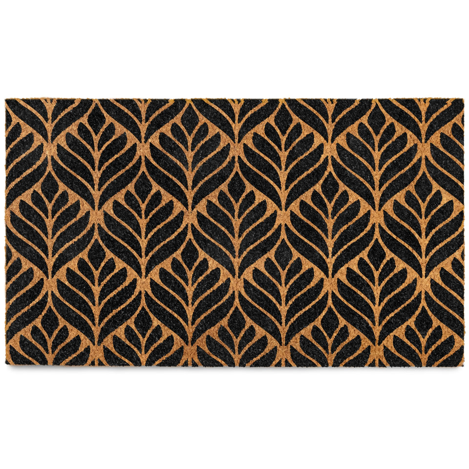 MAINEVENT modern outdoor door mat 30x17 on covered porch welcomes guests sustainably