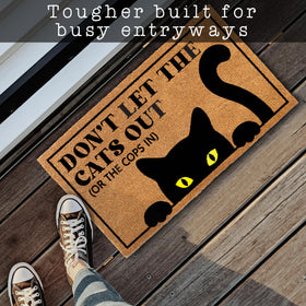 MAINEVENT door mat outdoor entryway scene for covered porches.