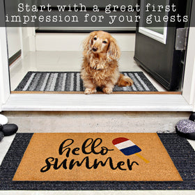 MAINEVENT bright summer mat for doors, easy to clean and maintain.