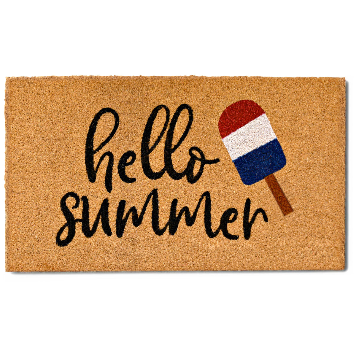 MAINEVENT Hello Summer mat with popsicle design, ideal for welcoming guests outdoors.