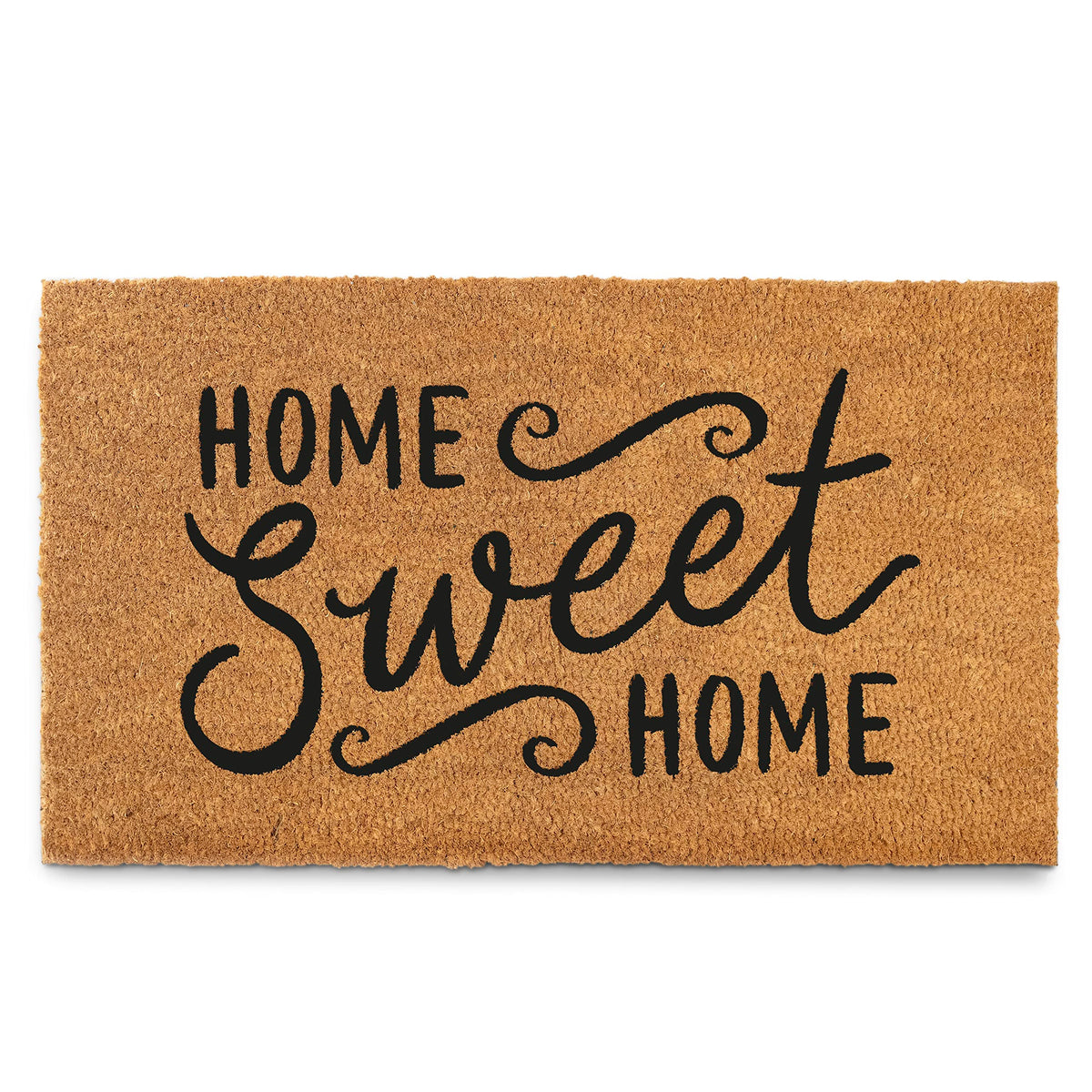 MAINEVENT Home Sweet Home doormat at the front door, welcoming and sturdy.