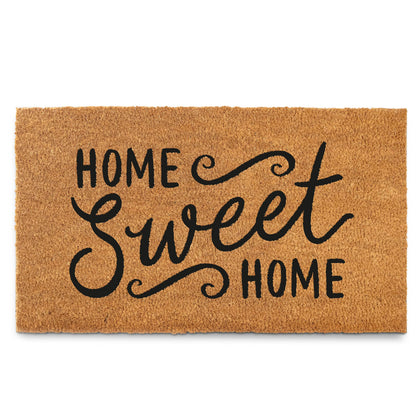 MAINEVENT Home Sweet Home doormat at the front door, welcoming and sturdy.