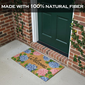 MAINEVENT Hydrangea door mat designed in the USA with quality