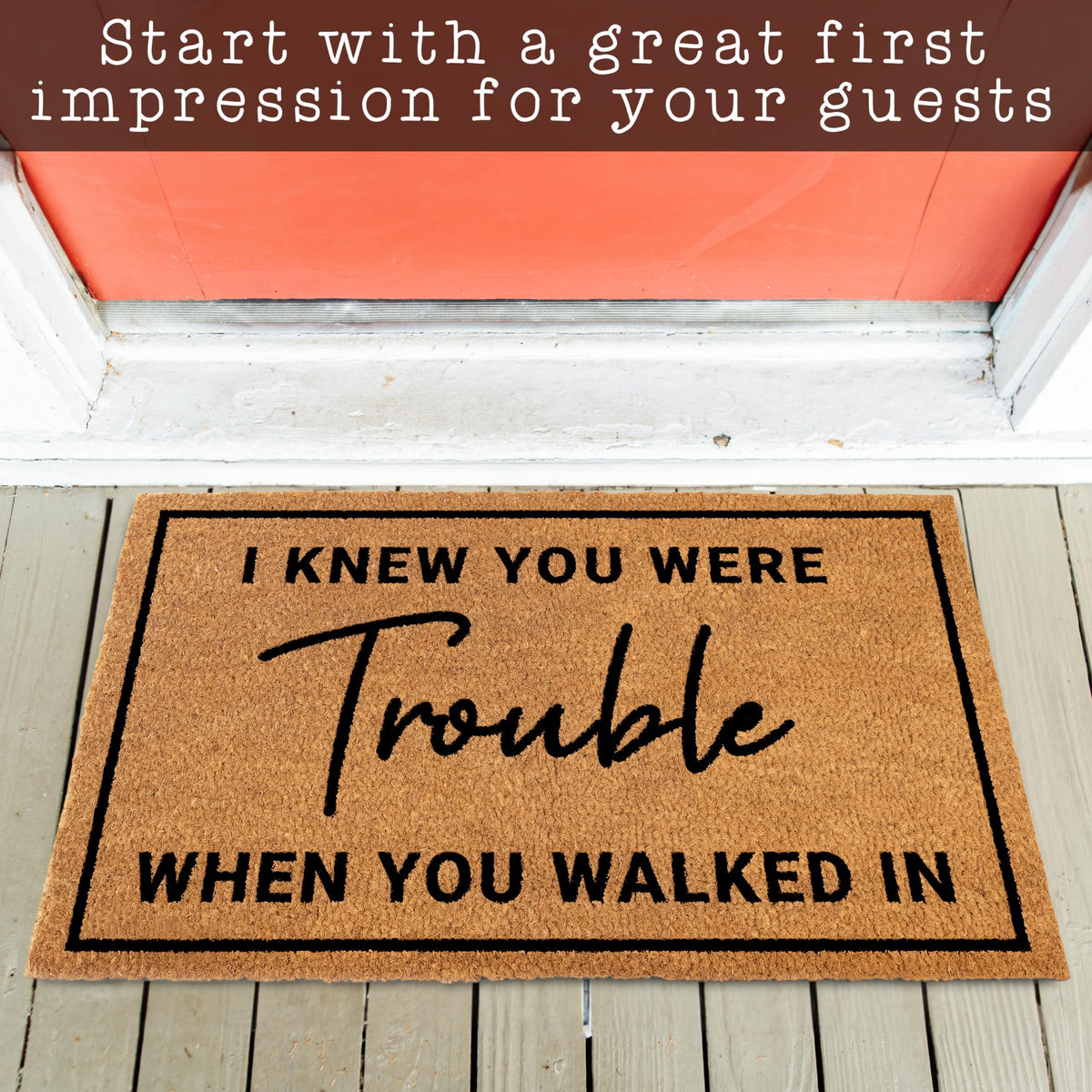 Dirt-trapping surface of MAINEVENT I Knew Your Were Trouble mat