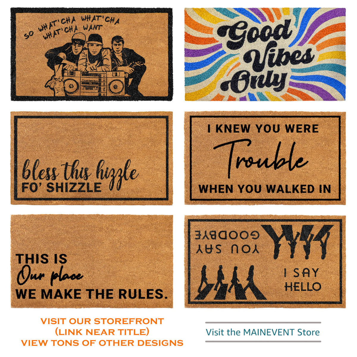 Durable MAINEVENT I Knew Your Were Trouble mat detail