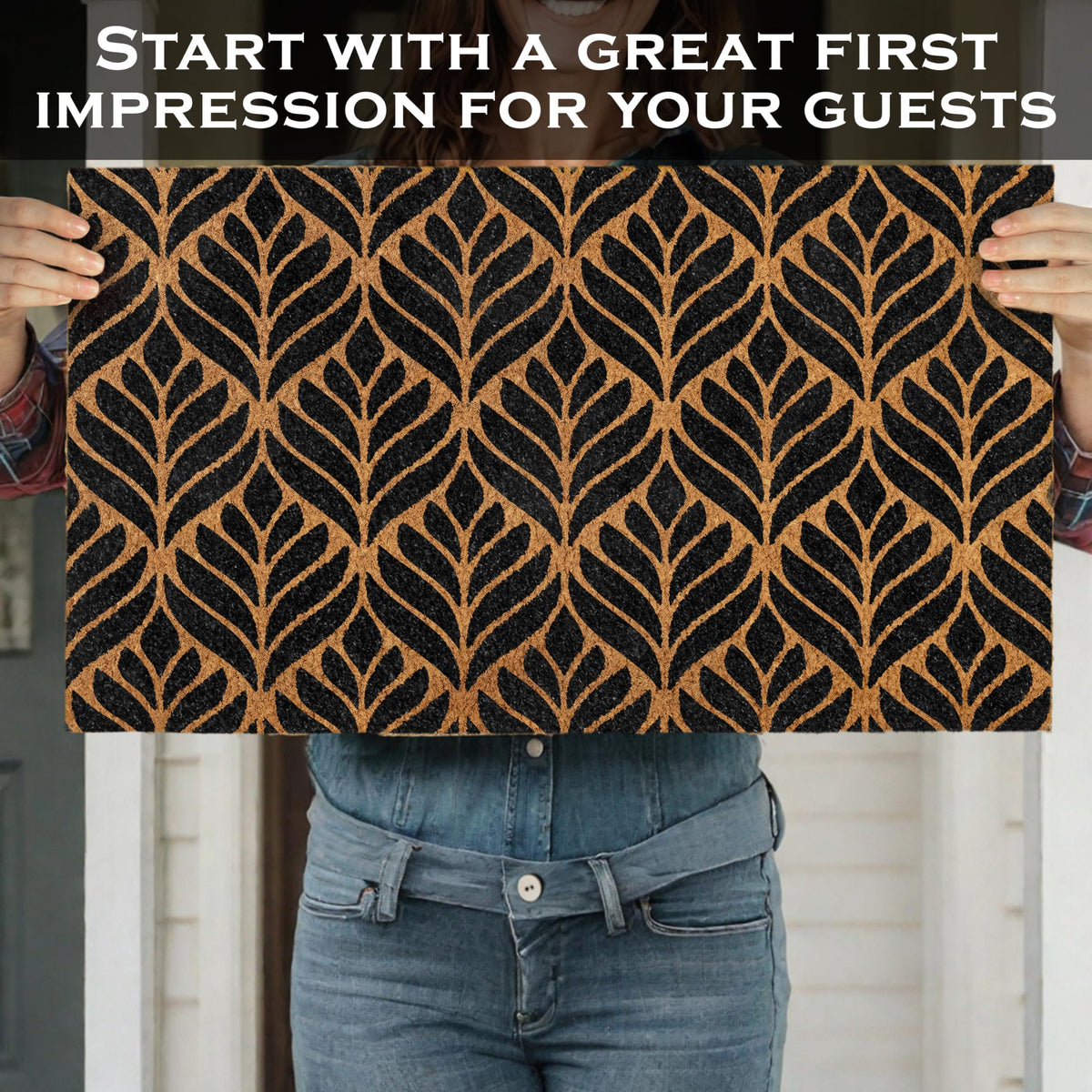 MAINEVENT modern outdoor mat suitable for year-round covered use
