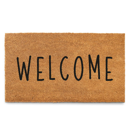 MAINEVENT Welcome Mat Outdoor 30x17 inch greets guests and traps dirt at the doorstep.