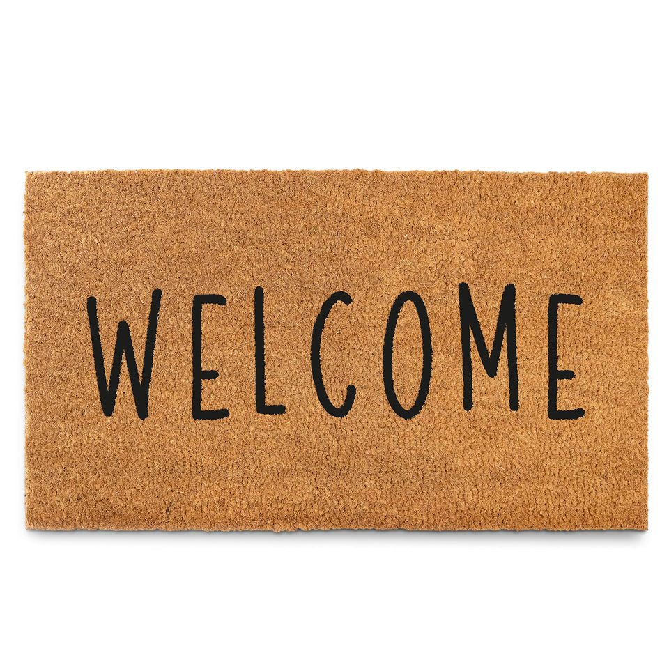 MAINEVENT Welcome Mat Outdoor 30x17 inch greets guests and traps dirt at the doorstep.