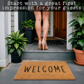 MAINEVENT Welcome Mat Outdoor USA-designed quality and safety in a doorstep mat.