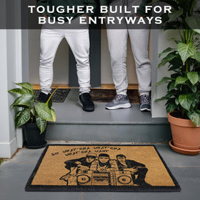 MAINEVENT Whatcha Want doormat design collection showing colorfast patterns