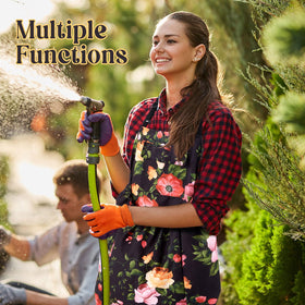 Large capacity pockets help gather fruits, vegetables, or tools while you weed.