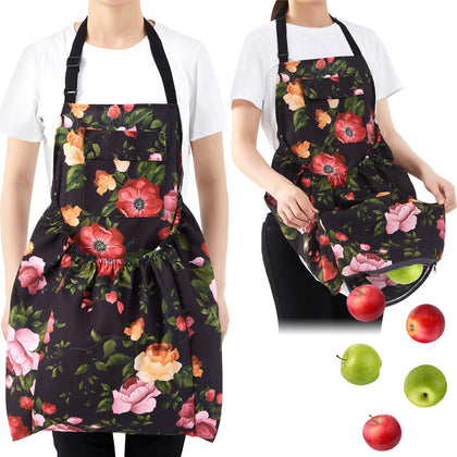 Maiteenly gardening apron with release pockets provides expansive storage for tools.