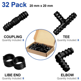 Maitys drip elbows 3/4 inch fittings for clean right-angles in tubing