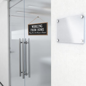 Maitys front door wood plaque with rope enhances calm home office