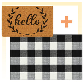 Maitys layered mats provide versatile indoor or outdoor décor for entryways.