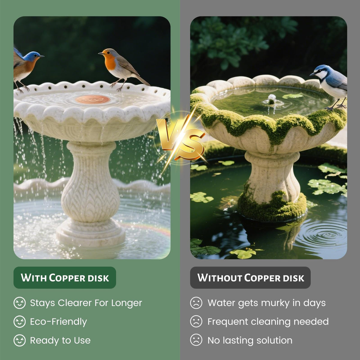 maiwoste All-season copper disk maintains cleaner water with minimal effort