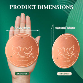 maiwoste Copper Disk 0.6mm thick is durable for year‑round outdoor use