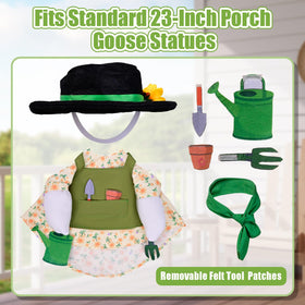 Maiwoste 23-inch goose fit suits most standard lawn statues.