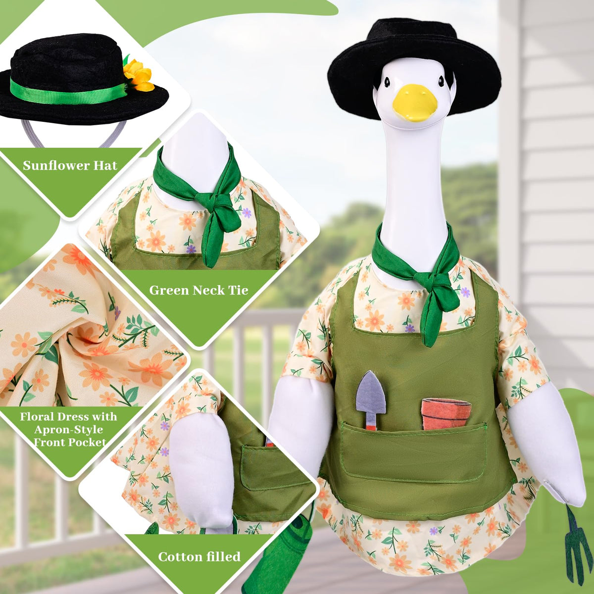 Maiwoste soft fabric keeps goose costume cozy and easy to adjust.