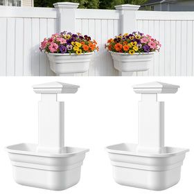 Maixinbuy hanging planter on a fence post for quick setup.