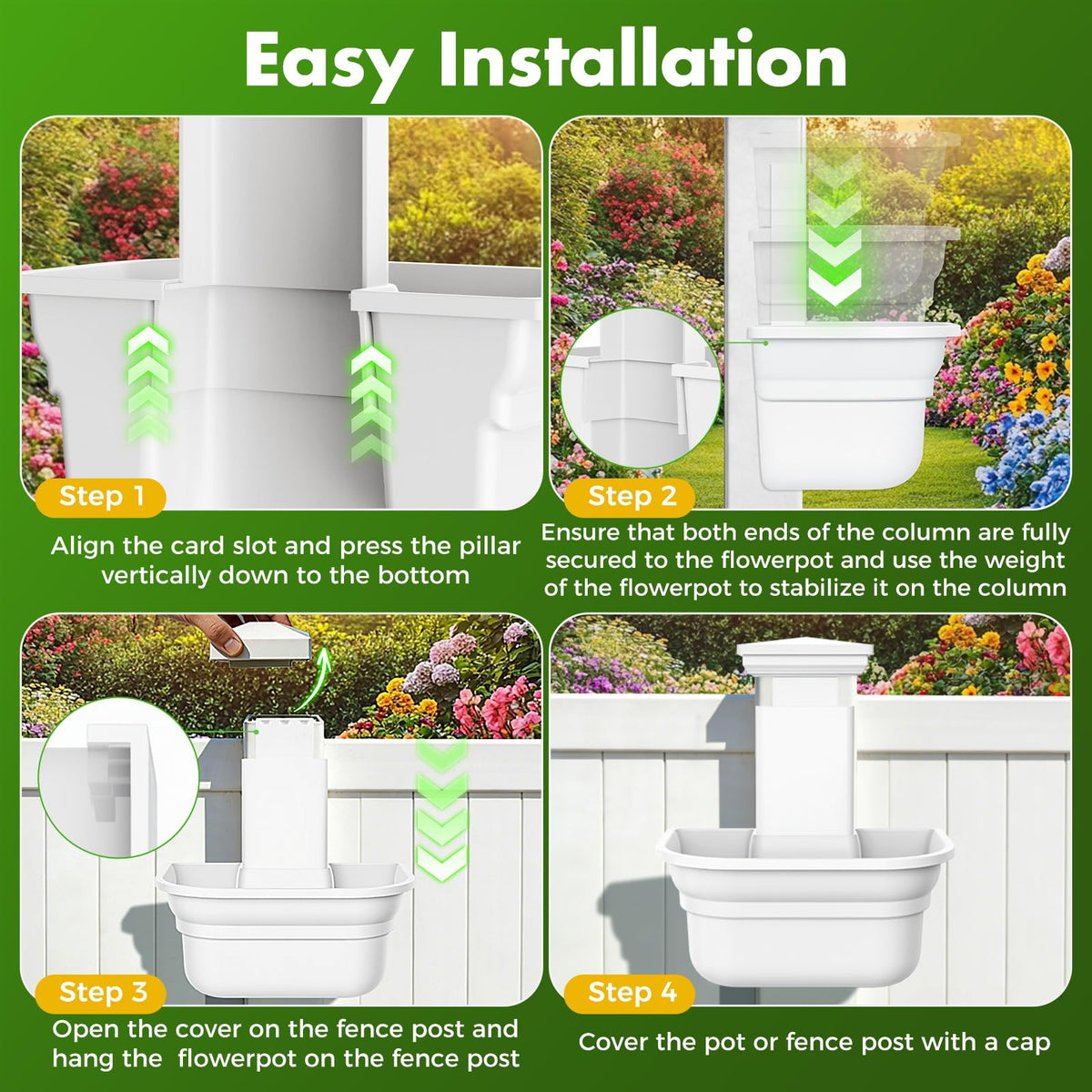 Maixinbuy two-pack planters ready for garden or patio use.