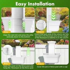 Maixinbuy two-pack planters ready for garden or patio use.