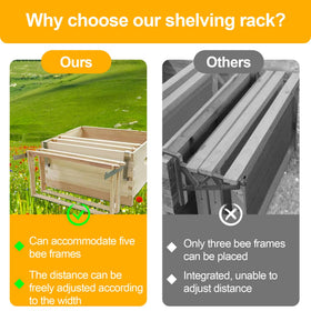 Maixy beehive frame brackets hold five frames securely for efficient hive setup