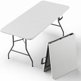 Make Changes 6ft folding table extended for comfortable seating at gatherings.