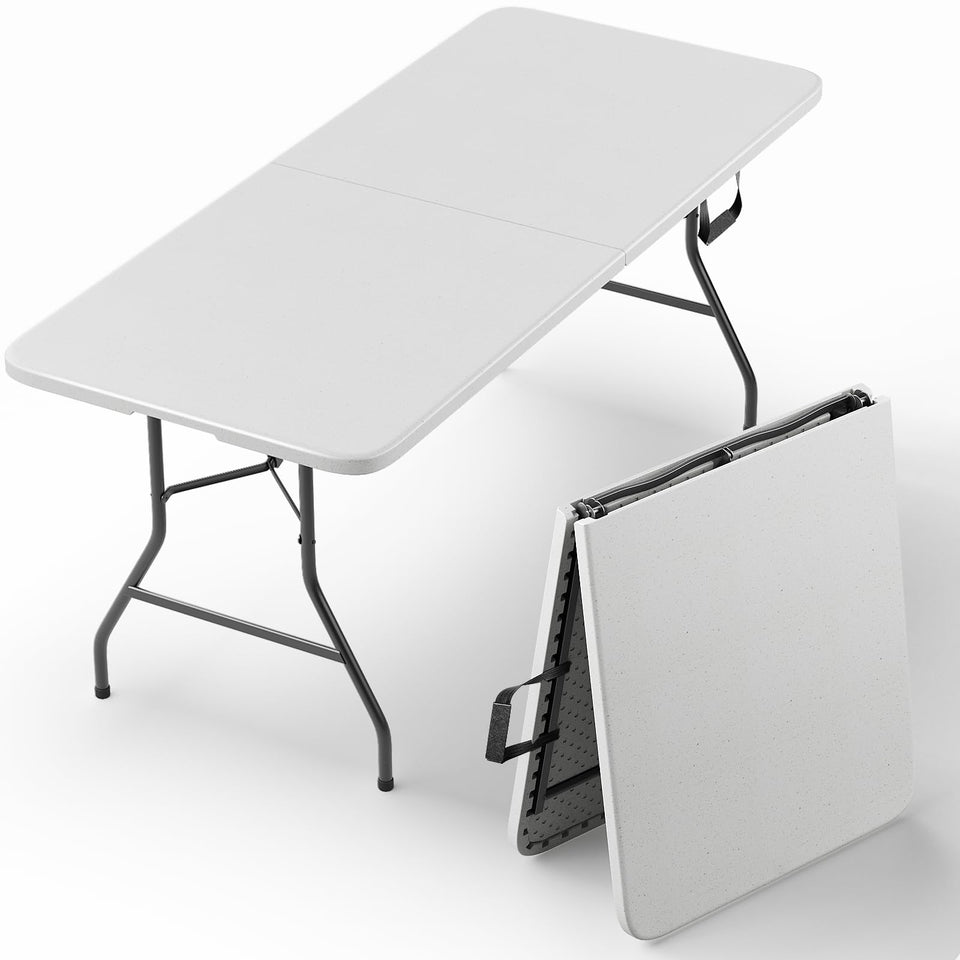 Make Changes 6ft folding table extended for comfortable seating at gatherings.