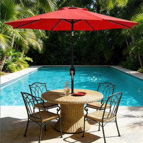 MAKE CHANGES 9FT installs quickly for immediate outdoor shade