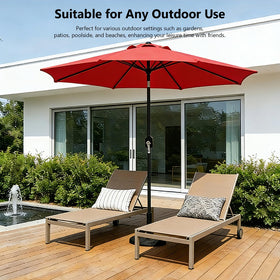 MAKE CHANGES 9FT heavy-duty aluminum pole ensures stability in breezes