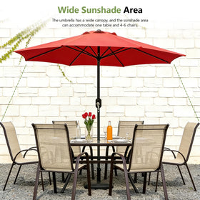 MAKE CHANGES 9FT canopy repels rain while keeping colors vibrant