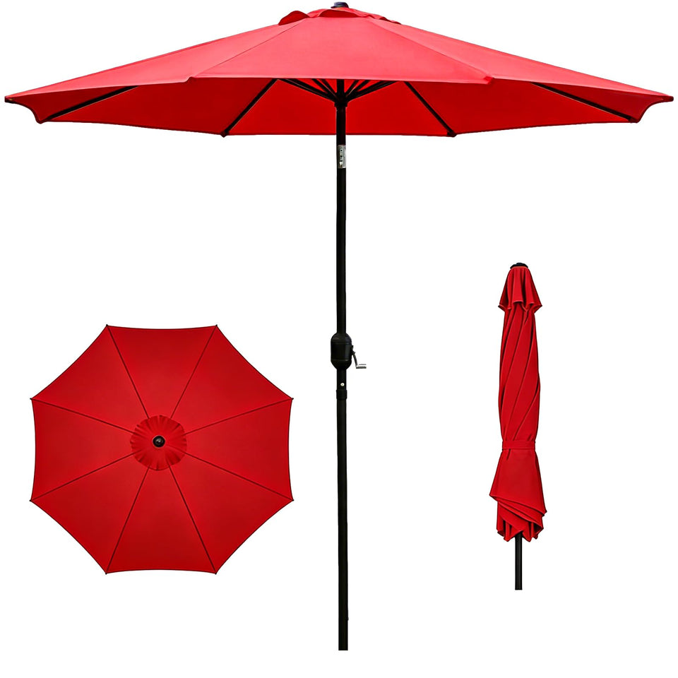 MAKE CHANGES 9FT patio umbrella wind resistance shields outdoor space