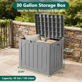 Make Changes Durable resin construction withstands sun and moisture.