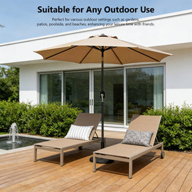 MAKE CHANGES fade-water-resistant fabric offers UV protection and longevity.