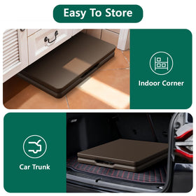 MAKE CHANGES folding table outdoor use, ideal for picnics and camping.