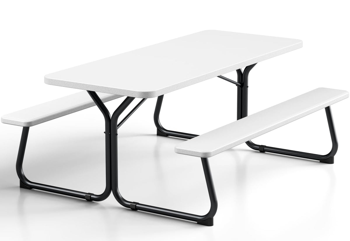 Make Changes Picnic Table 6ft top view showing spacious dining surface for eight outdoors