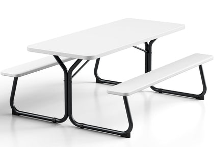 Make Changes Picnic Table 6ft top view showing spacious dining surface for eight outdoors