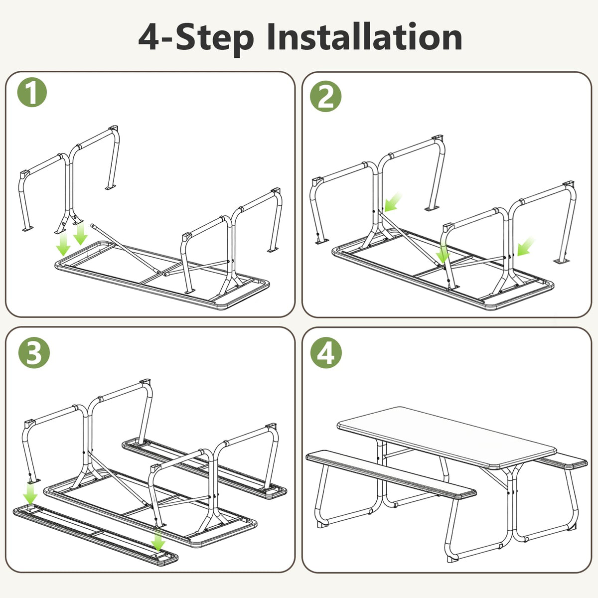 Make Changes Picnic Table school outdoor area for lunch and gatherings