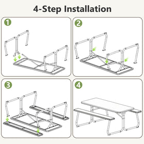 Make Changes Picnic Table school outdoor area for lunch and gatherings