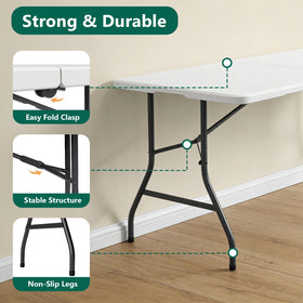 MAKE CHANGES portable fold-in-half design with carrying handle for quick transport.