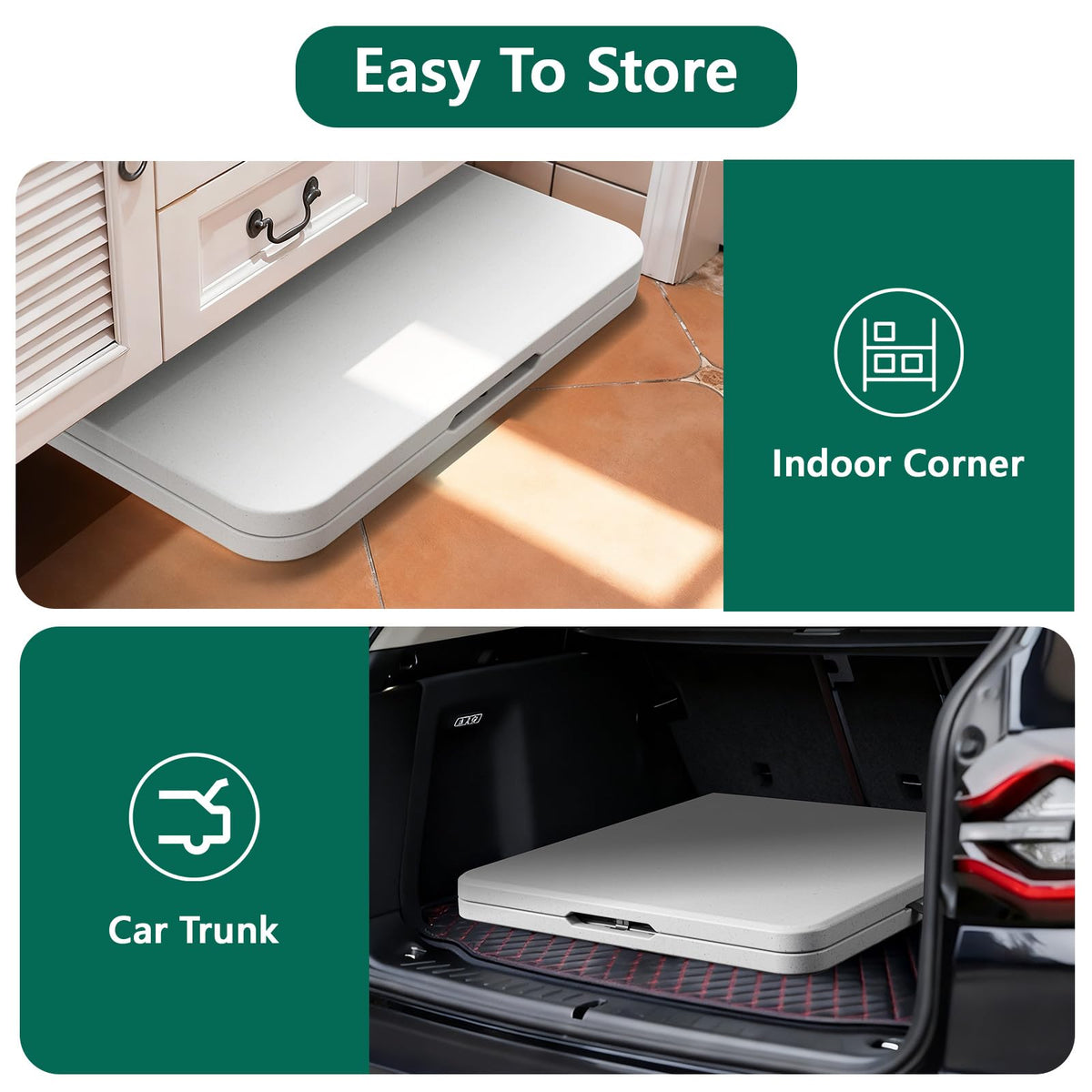 MAKE CHANGES wipe-clean waterproof surface simplifies after meals and crafts.