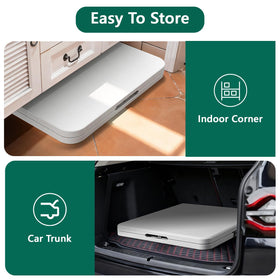MAKE CHANGES wipe-clean waterproof surface simplifies after meals and crafts.