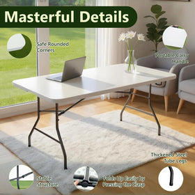 Make Changes white waterproof tabletop is effortless to clean after events.