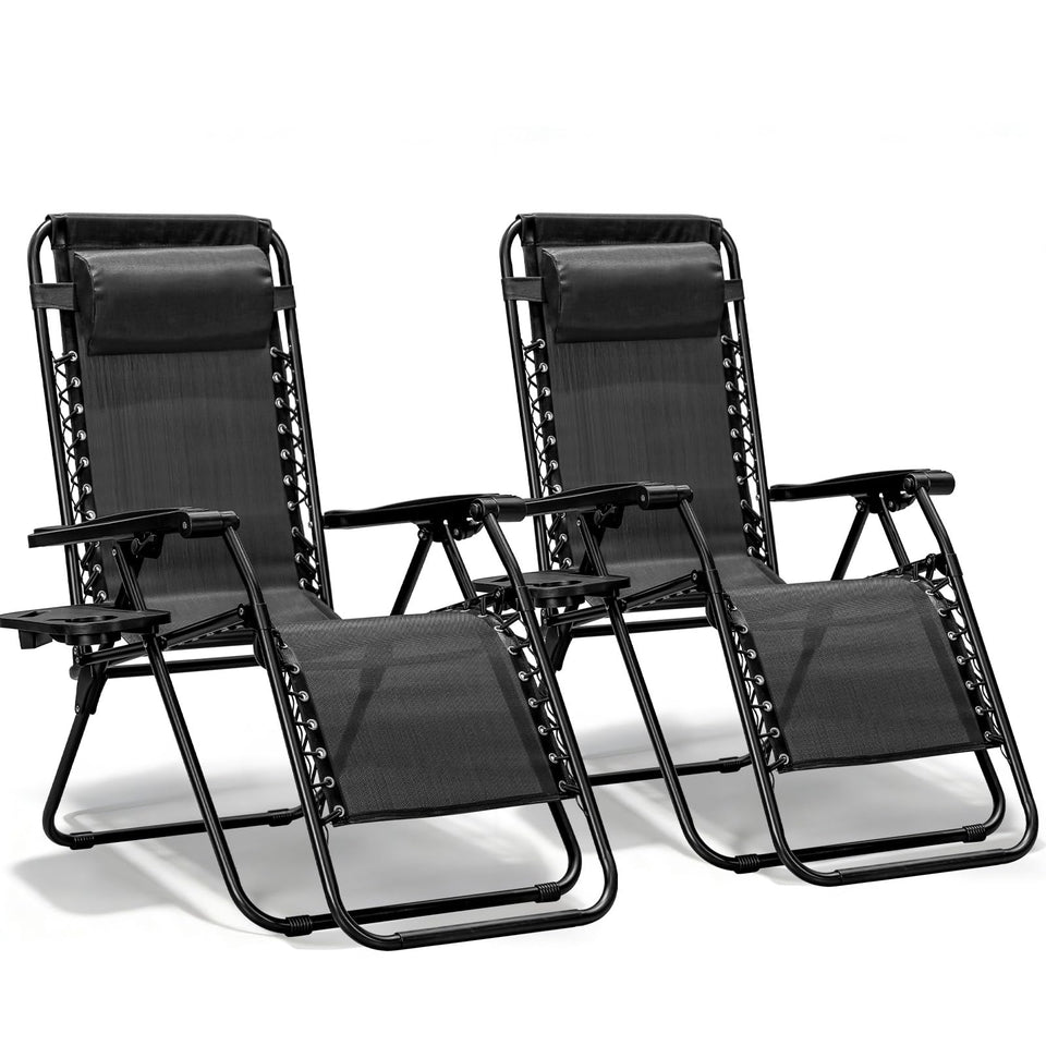 Make Changes zero gravity chair side view by the pool for lounging