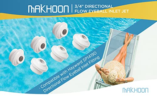 MAKHOON 3/4-inch eyeball inlet jet with 2-3/8-inch face to ensure precise returns