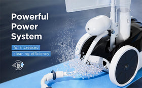 MAKHOON pool cleaner demonstrates threaded 1-1/2 inch fitting compatibility for in-ground pools.