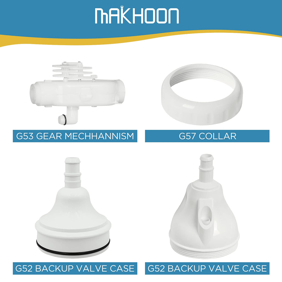 Makhoon saltwater-compatible valve designed to withstand corrosive pool water.