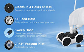 MAKHOON cleaner must be paired with a booster pump for optimal operation.