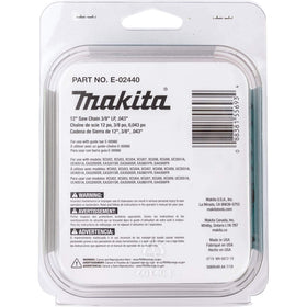 Makita E-02440 top-plate filing indicators for easier sharpening